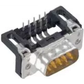Conector de cabo Harting 09 65 362 6812 preto prateado