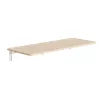 Maclean MC-128WD prateleira dobrável de parede, 100×40 cm, acabamento em madeira
