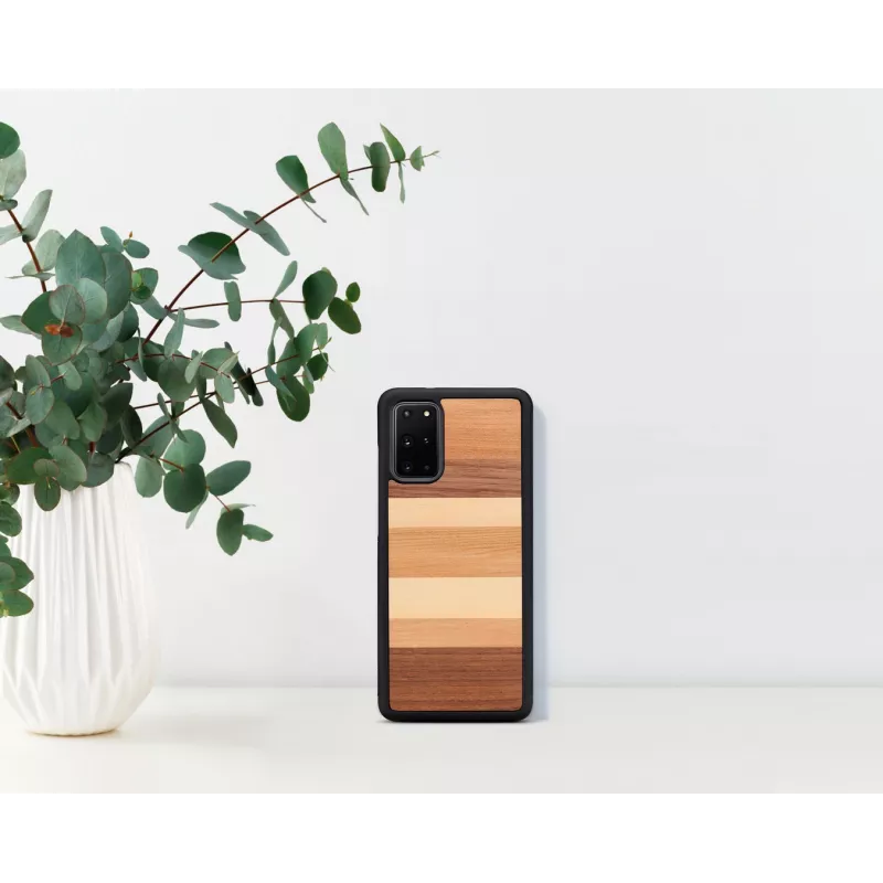 Capa de proteção Man and Wood para Samsung Galaxy S20+ – preto