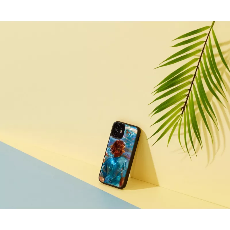 Capa de proteção iKins para Apple iPhone 12 mini com design praia infantil