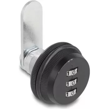 Cadeado Navilock 20943 plástico aço preto prateado 37mm 130g