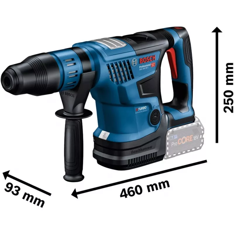 Bosch GBH 18V-36 C Professional 500 rpm SDS Max 5,1 kg preto, azul