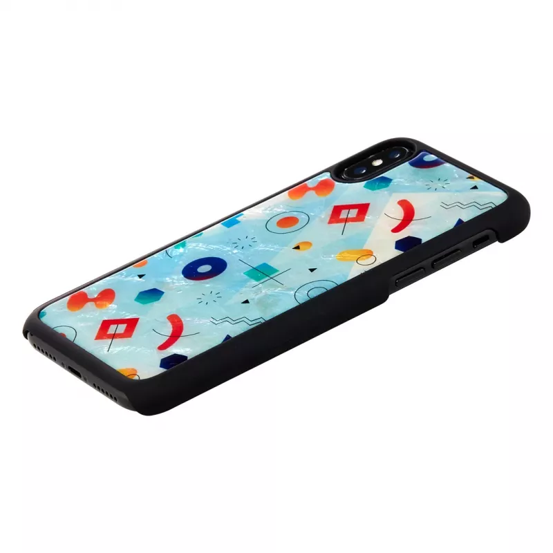 iKins Poppin Rock capa para iPhone XS/X, preta