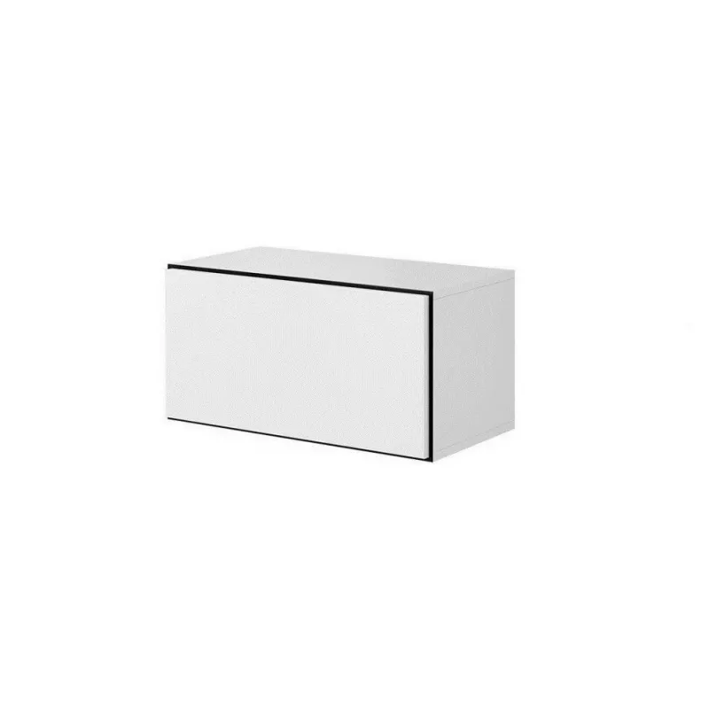 Conjunto de móveis de sala Cama ROCO 19 (4xRO3 + 4xRO6) branco/preto/branco