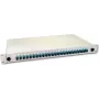 Lightwin caixa de fusão de fibra ótica, 24 fibras, 24x SC multimodo, 50/125µm OM3 caixa de fusão com pigtails (SPBOX 24G50 OM3 SC)