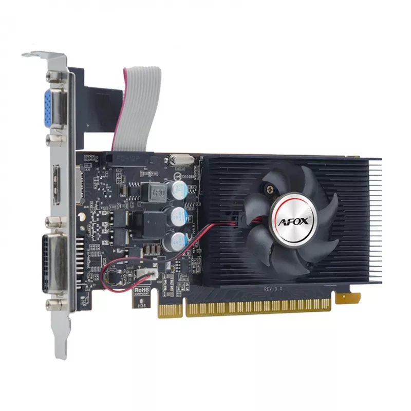 Placa gráfica AFOX AF240-1024D3L2 — NVIDIA GeForce GT 240, 1 GB GDDR3, 128-bit, PCIe 2.0