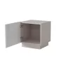 Conjunto de mesas de cabeceira Cama meble LIVERTI 2 unid., 45×42×47 cm, cor cashmere, MDF e aglomerado