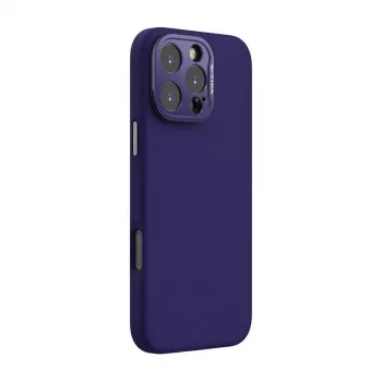 Capa magnética Nillkin LensWing para iPhone 16 Pro Max – roxo, fixação magnética, recortes precisos