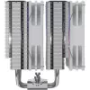 Dissipador de CPU Silentware Titan RGB White, dissipador de ar de torre dupla, 265 W TDP, 2× ventoinhas PWM ARGB de 120 mm