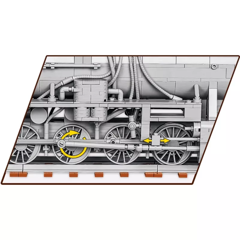 Blocos de construção COBI locomotiva de guerra série 52 2476 peças