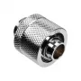 Conector Alphacool Eiszapfen reto G1/4 polegadas macho para 16/10mm - prateado cromado