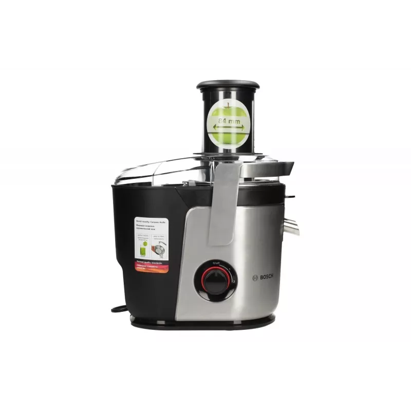 Extrator de sumo Bosch MES4000 1000 W preto, cinzento, aço inoxidável