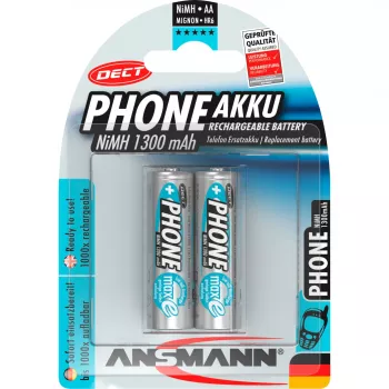 Ansmann Phone DECT bateria NiMH, (AA), 1300 mAh, 2 unidades no conjunto (5030802)