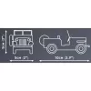 Cobi brinquedo de construção Jeep Willys CJ-2A verde modelo 24517 – conjunto de blocos