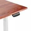 Mesa de altura ajustável Up Up Bjorn branca, tampo M nogueira escura