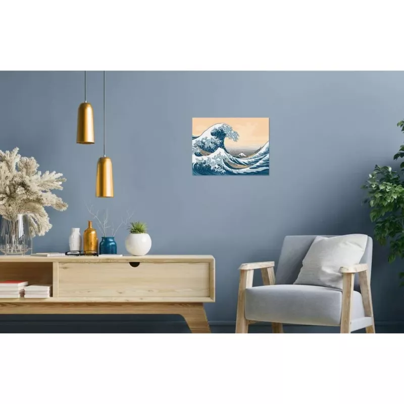 Conjunto de pintura Ravensburger CreArt ART Collection A Grande Onda Hokusai 23690 — Conjunto artístico de pintar por números