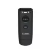 Leitor de códigos de barras manual Zebra CS60 1D/2D LED sem fios IP65 preto, Bluetooth/USB, 100 m de alcance, 83 g