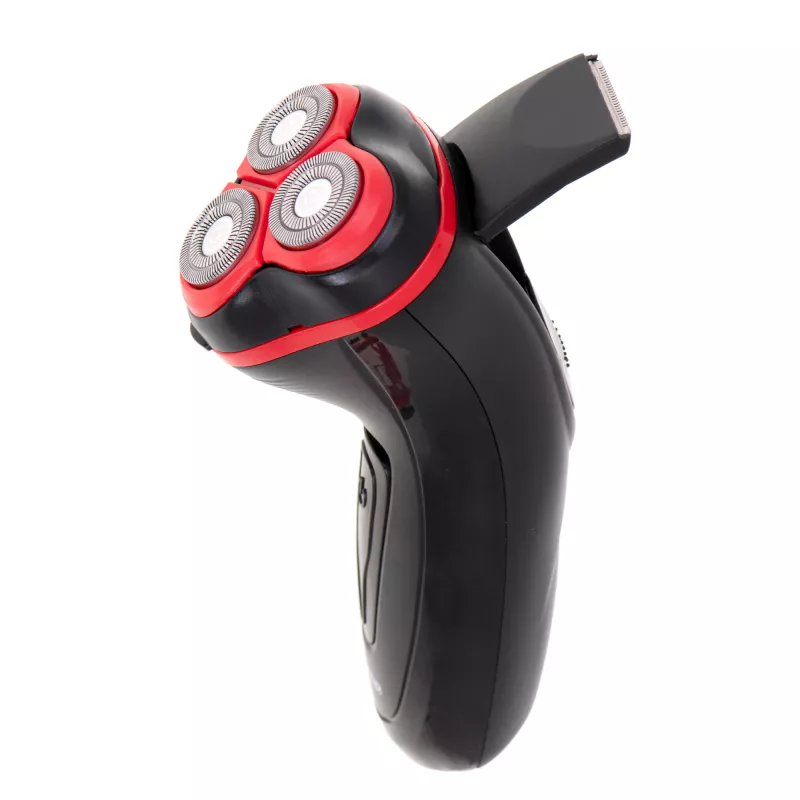 Máquina de barbear Mesko MS 2926 para homem rotativa aparadora preta, vermelha