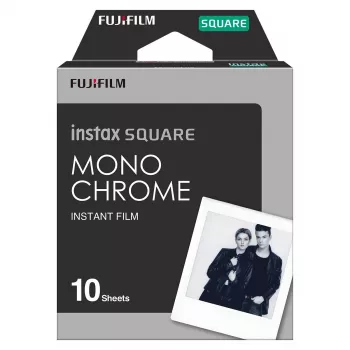 Filme instantâneo Fujifilm Instax Square 10 folhas Monocromático