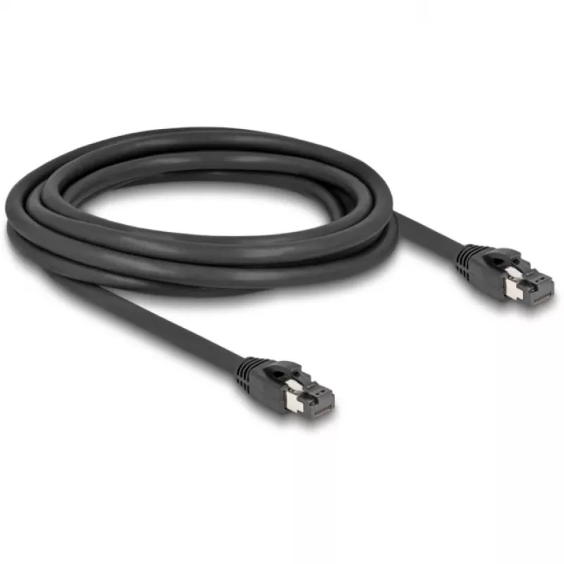 Cabo de rede DeLOCK RJ45 Cat.8.1 S/FTP 3 m 40 Gbit/s preto