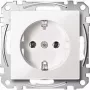 Tomada Merten MEG2301-0419 CEE 7/3, branco, termoplástico, 250 V 16 A