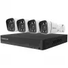 Sistema de videovigilância Foscam FNA108E-B4-2T branco 4x câmara bullet 4K PoE, 1x NVR 8 canais