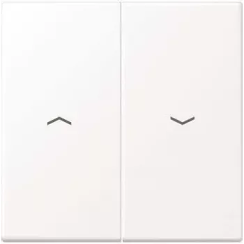 Moldura de cobertura Jung LS995PWWM, sem parafusos, plástico, moldura simples, branca