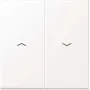 Moldura de cobertura Jung LS995PWWM, sem parafusos, plástico, moldura simples, branca