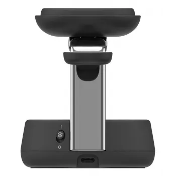 Carregador de interior Belkin UltraCharge Pro 25W Qi2 3em1 carregador magnético carvão