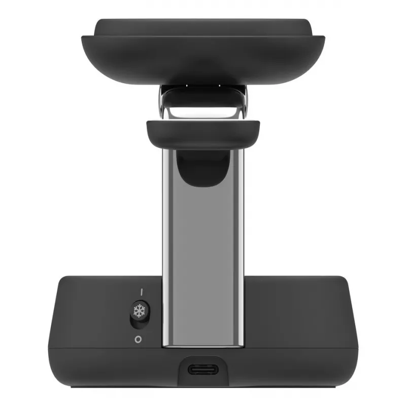 Carregador de interior Belkin UltraCharge Pro 25W Qi2 3em1 carregador magnético carvão