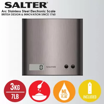 Balança de cozinha Salter 1087 SSDRCEU16 Pro prateada