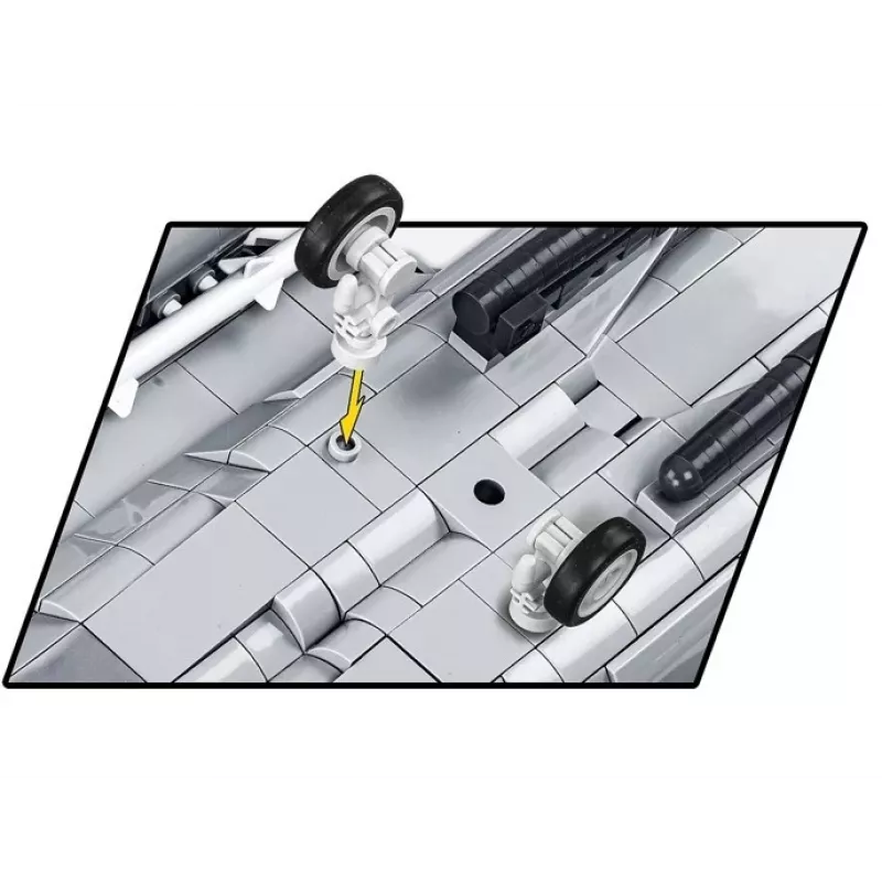 Blocos de construção Cobi Boeing F-15EX Eagle II conjunto modelo COIB-5900, kit de escala colecionável