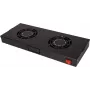 ROLINE 26.21.0304 unidade de ventilação de 19", 2 ventoinhas, ON/OFF, preto