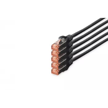 Cabo de rede Digitus CAT 6 S/FTP RJ-45 10 m preto