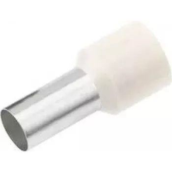 Cimco 187107 Terminal de fio 0,5 mm² parcialmente isolado branco 100 unidades (187107)