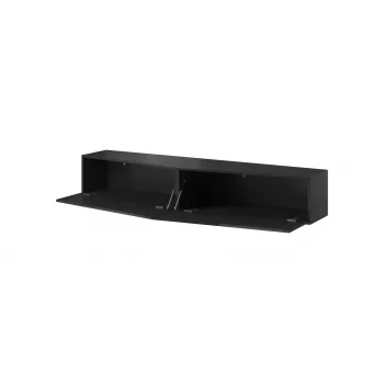 Suporte de TV Cama VIGO SLANT 180cm (2x90) preto/preto brilhante