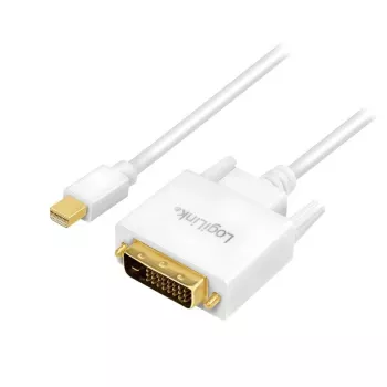Adaptador de cabo de vídeo LogiLink CV0138 Mini DisplayPort para DVI 3 m