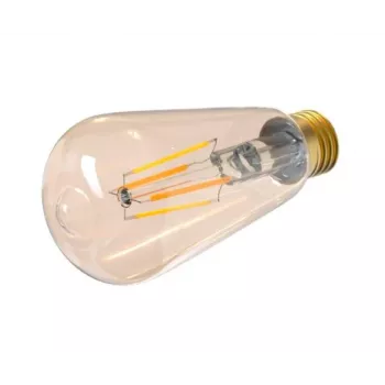 Lâmpada inteligente Tellur WiFi Filament E27 âmbar branco quente regulável 6W 806lm