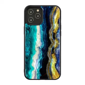 Capa de proteção iKins para Apple iPhone 12 Pro Max – design ágata roxa