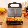 Cecotec Máquina de sandes | Rock’nToast 4in1 | 1000 W | Número de placas 4 | Preto