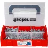 Conjunto de parafusos FISCHER FixTainer PowerFast II, 702 unid., rosca total, zincado galvanicamente