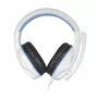 Steelplay HP44 auscultadores gaming com fio, branco/azul, PS5