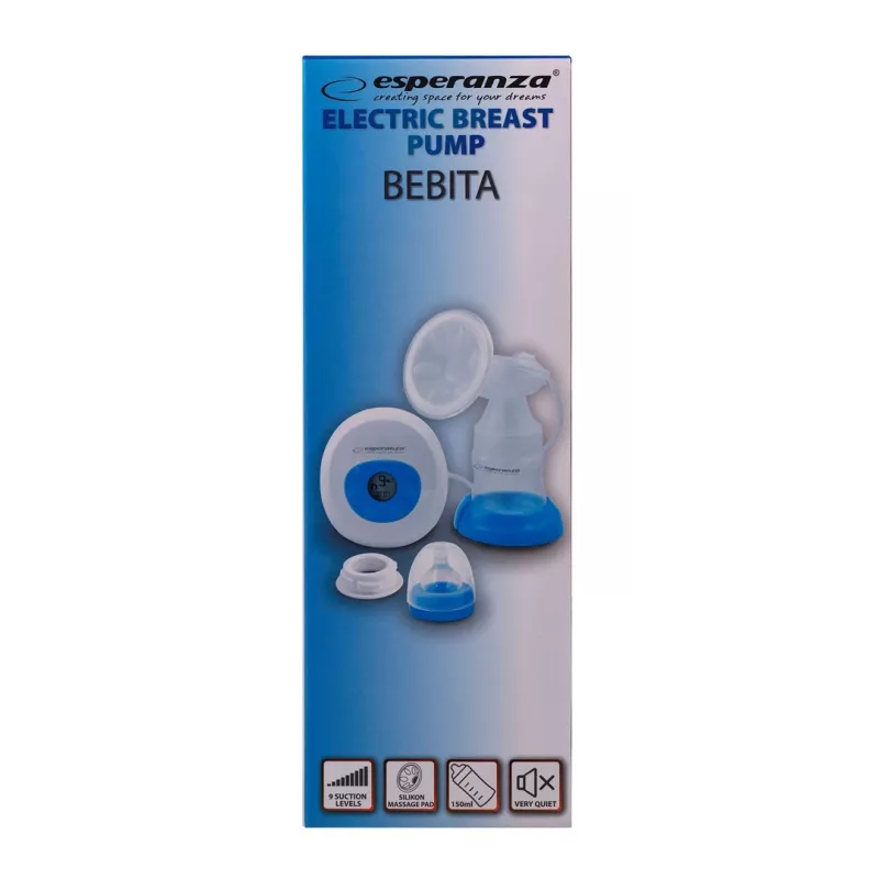 Esperanza BEBITA ECM001B Bomba tira-leite elétrica, 150 ml, azul