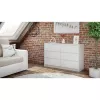 Cómoda top e shop K120 BIEL 2X3, 6 gavetas, branco, 750×400×1200 mm, aglomerado