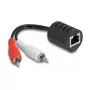 Cabo de áudio DeLOCK 87857 2 x RCA RJ-45 preto vermelho branco