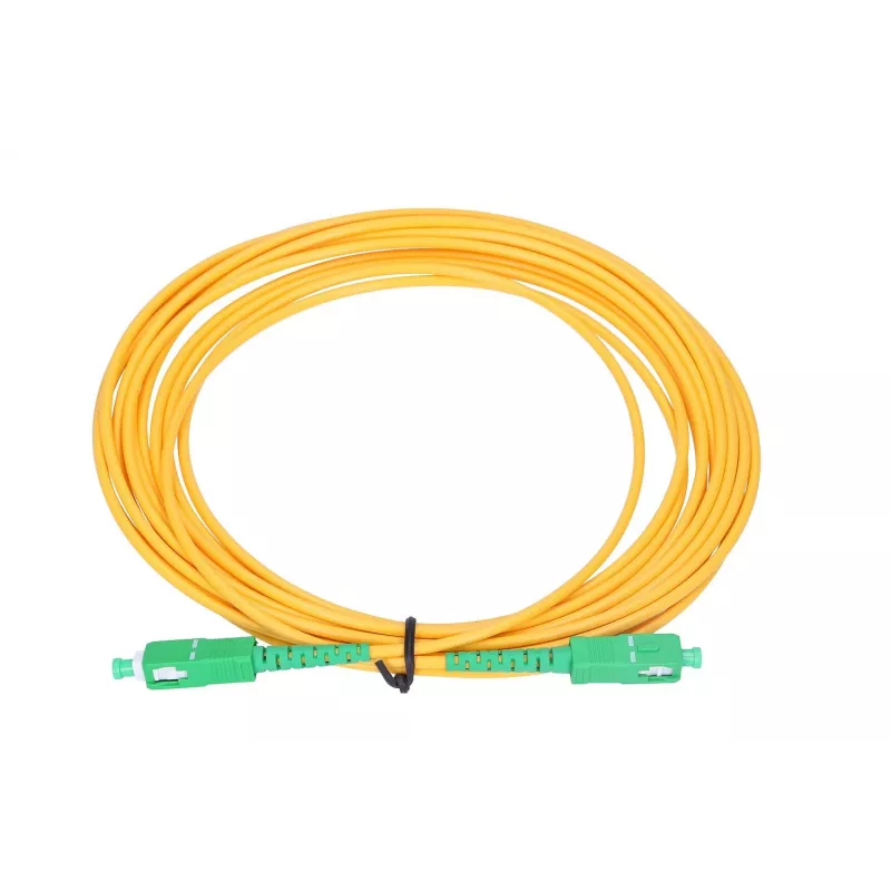 Cabo de patch de fibra ótica Extralink SC/APC–SC/APC monomodo G.652D simplex 3 mm 2 m