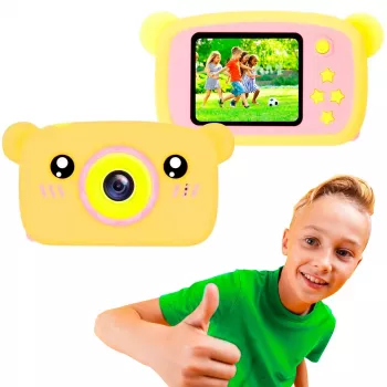 Câmara digital para crianças Extralink H25 laranja 1080P 30fps ecrã de 2,0 polegadas