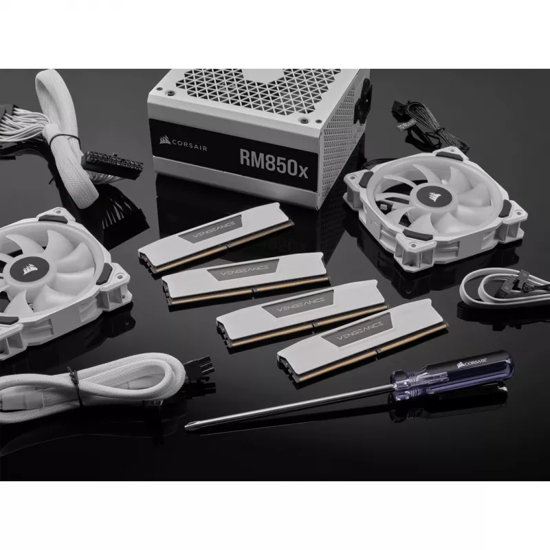 32 GB Corsair DIMM 5200 (2x 16 GB) Dual-Kit (branco CMK32GX5M2B5200C40W. Vengeance. INTEL XMP)