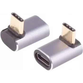 Adaptador USB-C ShiverPeaks 14-05037 4.0 90° angular, ficha USB-C em ângulo reto
