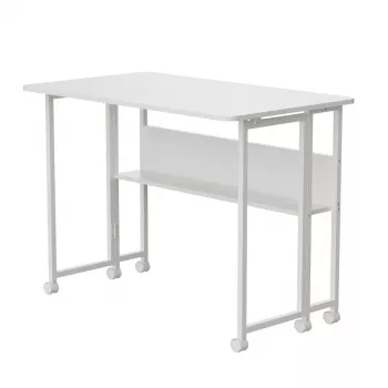 Secretária móvel Maclean branca MC-126W 50kg